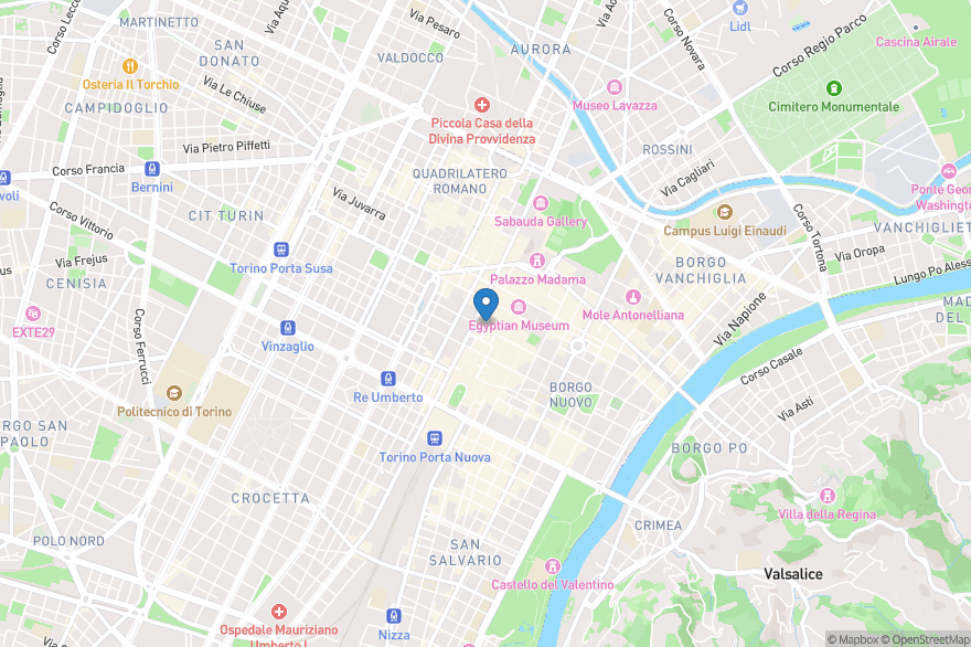 Scuola Leonardo da Vinci Turin - Open Street Map